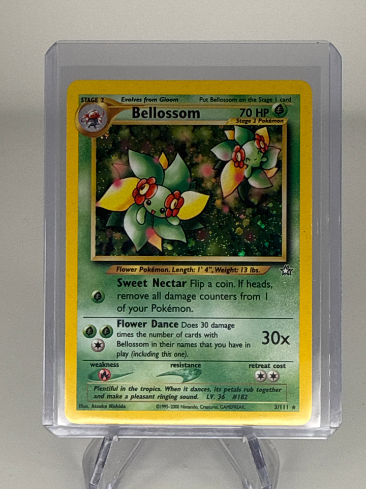 Pokemon TCG 2000 Bellossom Neo Genesis Holo, 3/111
