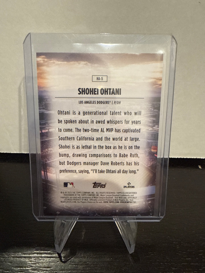 Shohei Ohatni 2025 Topps Series 1 Home Field Advantage