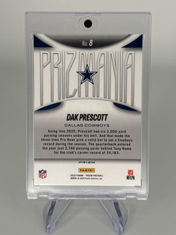 Dak Prescott 2025 Panini Prizm SSP Case Hit Prizmania