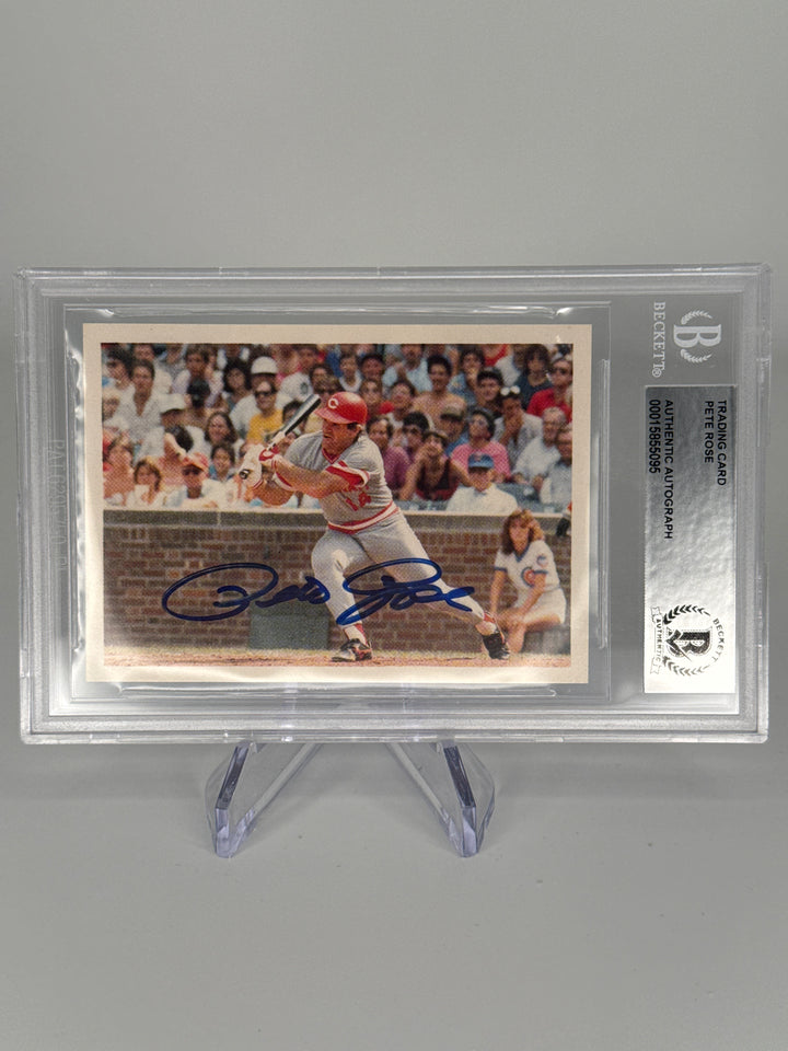 Pete Rose In Action BGS Authentic Auto