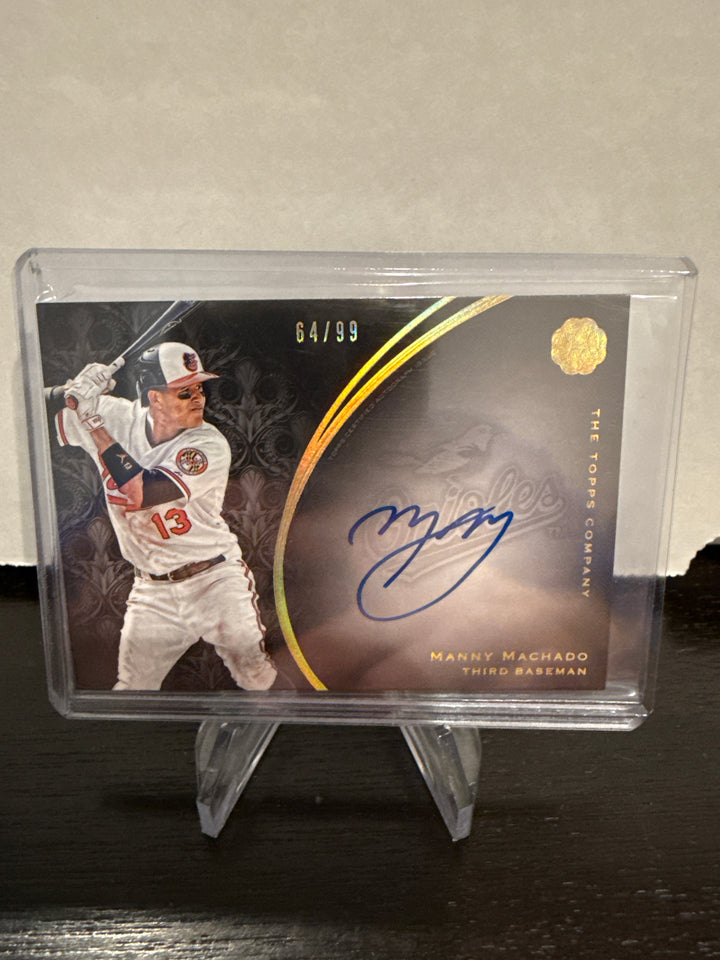 Manny Machado 2016 Topps The Mint Baseball Franchise Auto, 64/99