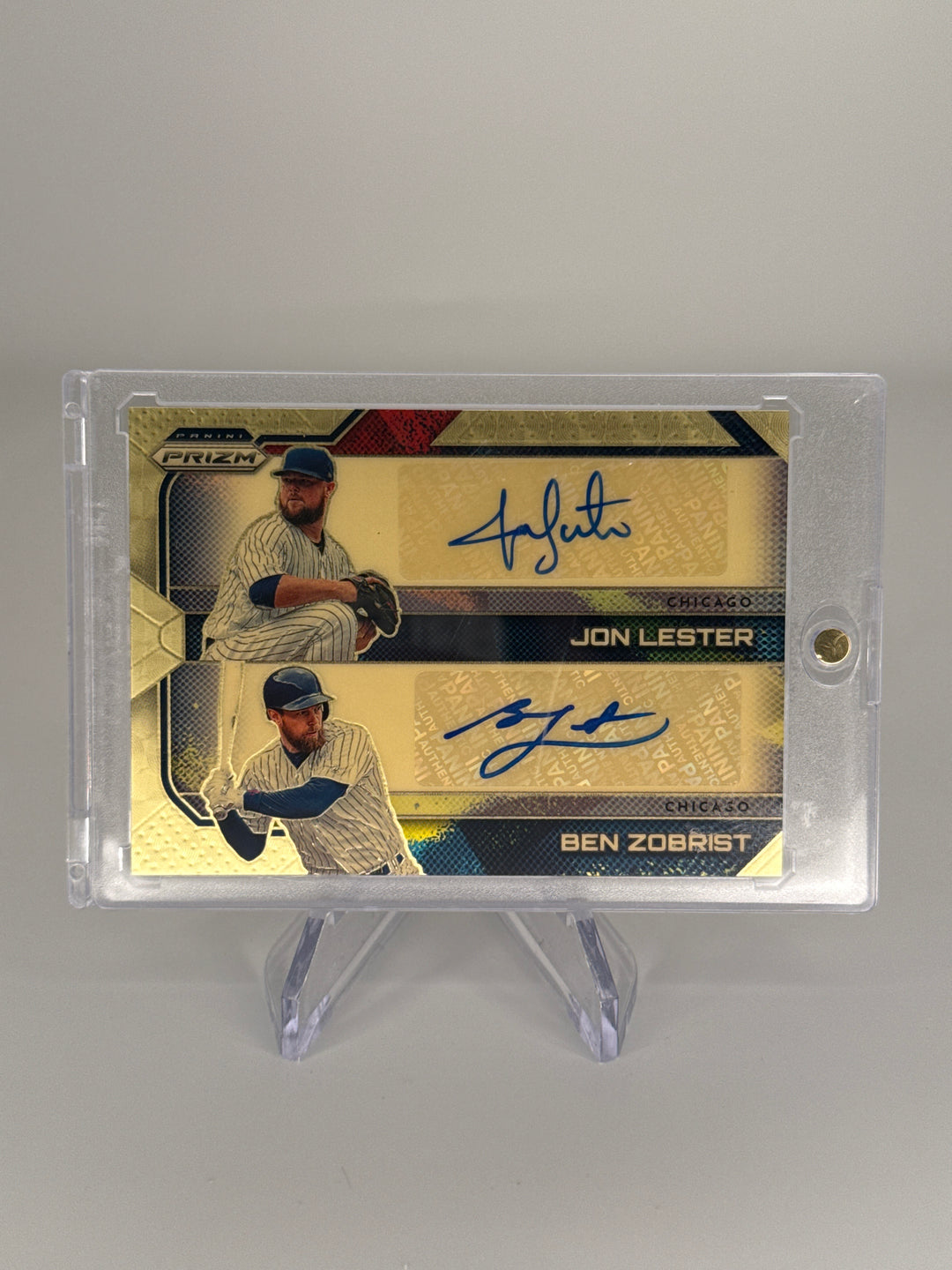 Jon Lester/Ben Zobrist 2026 Panini Prizm Gold Vinyl 1/1 Dual Auto