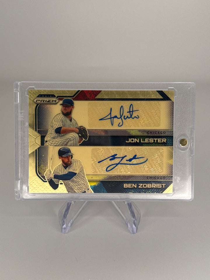 Jon Lester/Ben Zobrist 2026 Panini Prizm Gold Vinyl 1/1 Dual Auto