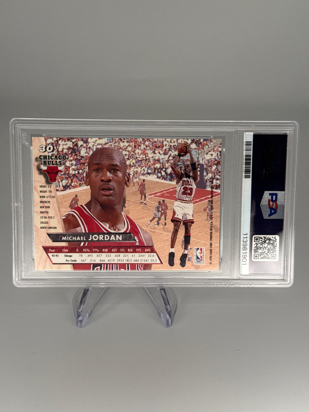 Michael Jordan 1993 Fleer Ultra, PSA 10 Gem Mint