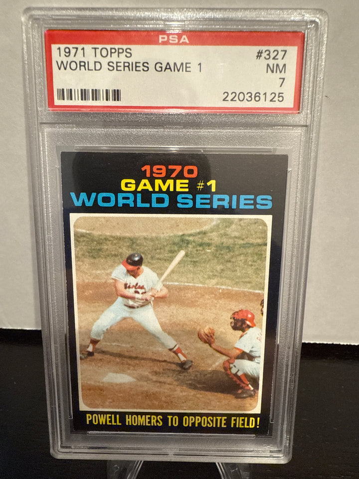 1971 Topps World Series Game 1, PSA 7