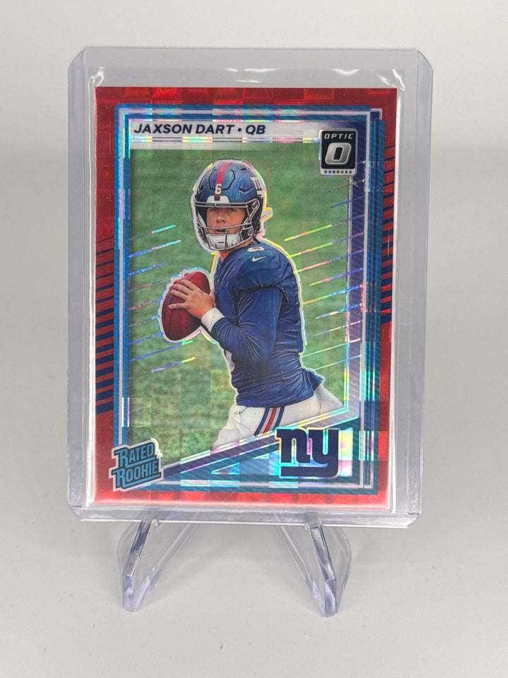 Jaxson Dart 2025 Panini Donruss Optic Preview Red Pandora Rookie