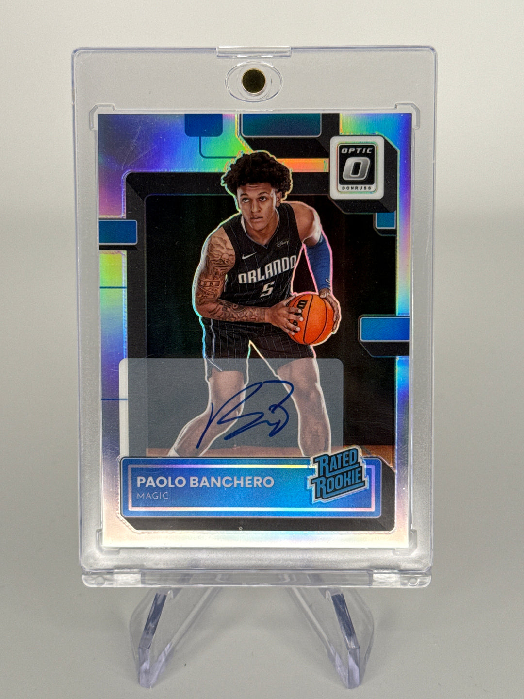 Paolo Banchero 2022 Panini Donruss Optic Holo Rookie Auto