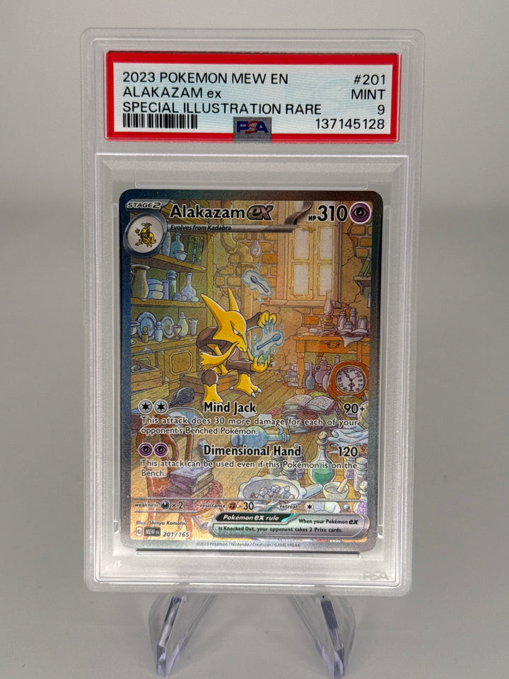 Pokemon TCG 2023 Alakazam EX Scarlet & Violet 151, 201/165, PSA 9 Mint