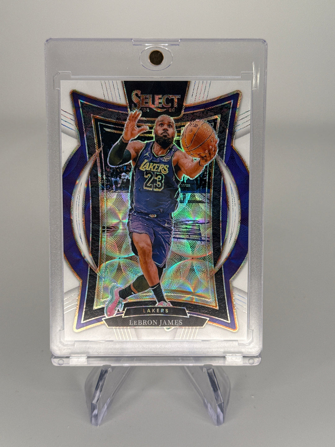 Lebron James 2024 Panini Select White Scope Prizm, 17/35