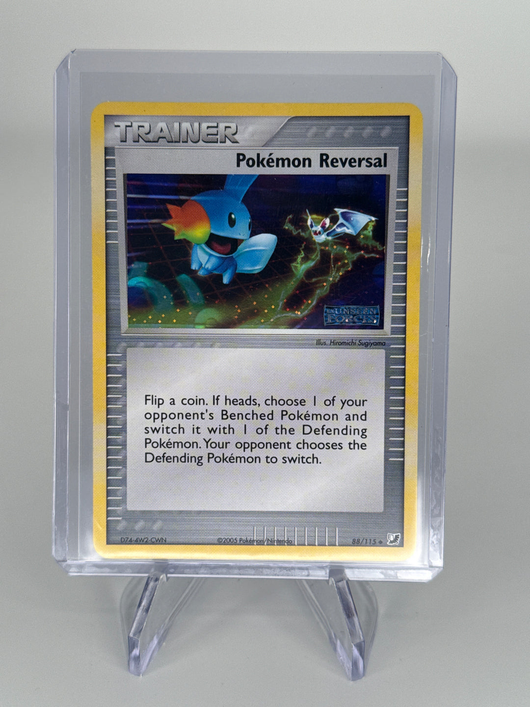 Pokemon TCG 2005 Pokemon Reversal Unseen Forces Stamped Holo, 88/115