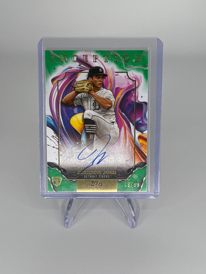 Jackson Jobe 2025 Topps Inception Green Rookie Auto, 49/99