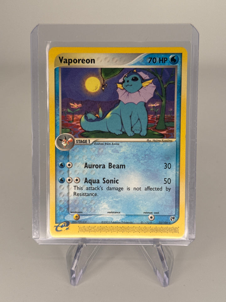 Pokemon TCG 2003 Vaporeon EX Sandstorm, 25/100