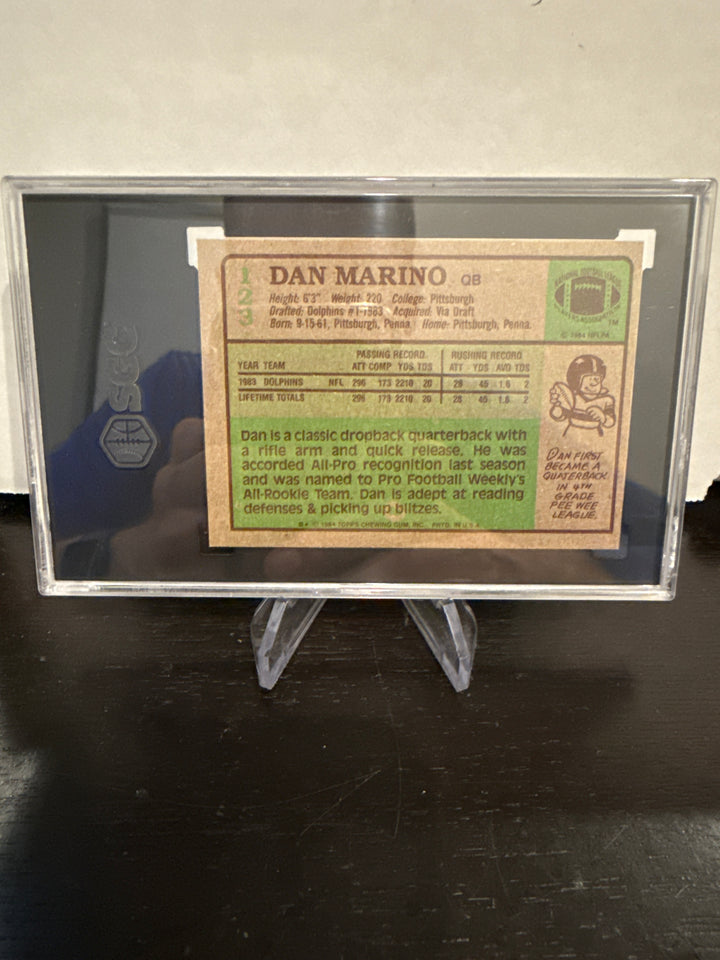 Dan Marino 1984 Topps Rookie Card, SGC 5.5