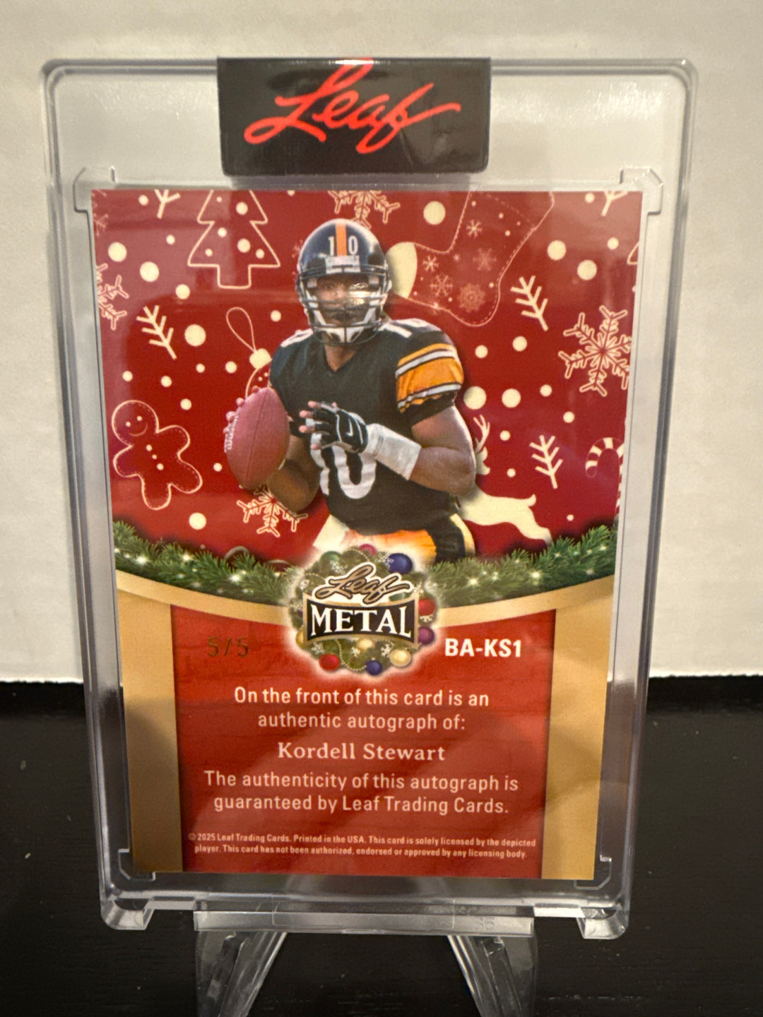 Kordell Stewart 2025 Leaf Metal Auto, 5/5