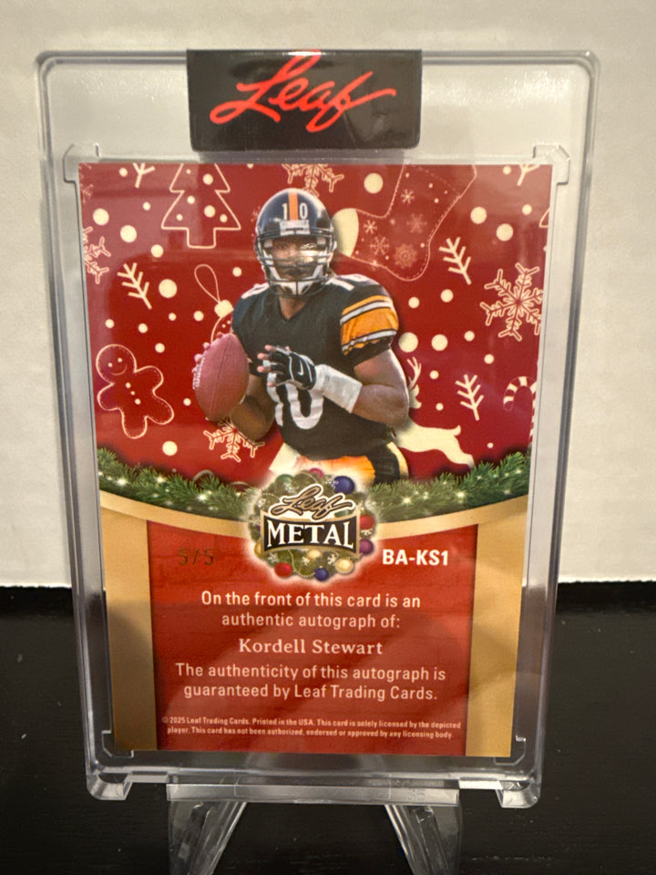 Kordell Stewart 2025 Leaf Metal Auto, 5/5