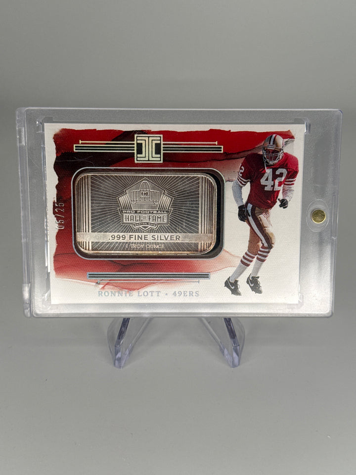 Ronnie Lott 2023 Panini Impeccable Silver Bar, 05/25