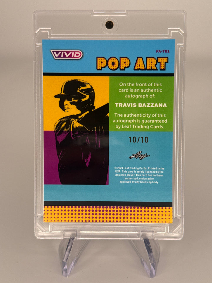 Travis Bazzana 2024 Leaf Vivid Pop Art Auto, 10/10