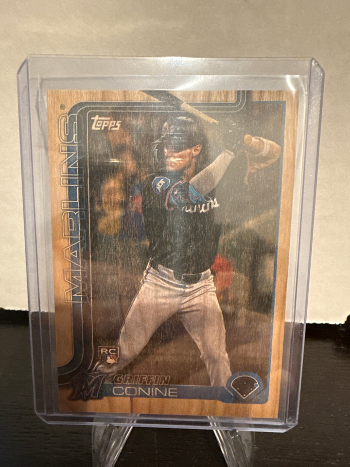 Griffin Conine 2025 Topps Series Two Wood Rookie, 18/25
