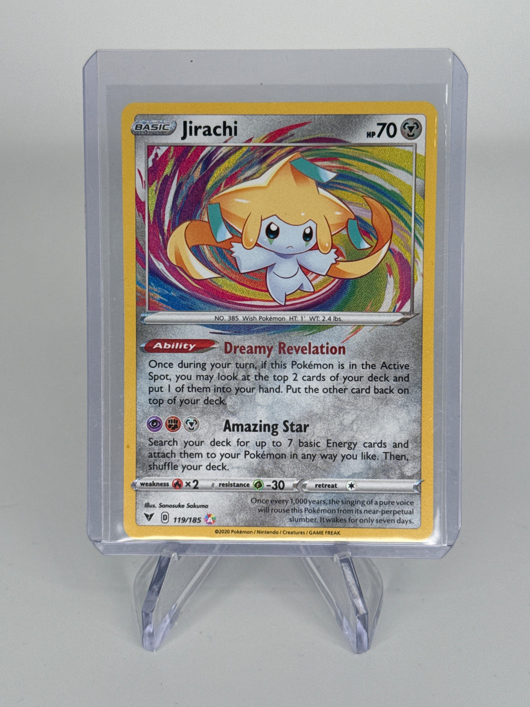 Pokemon TCG 2020 Jirachi Amazing Rare Vivid Voltage, 119/185