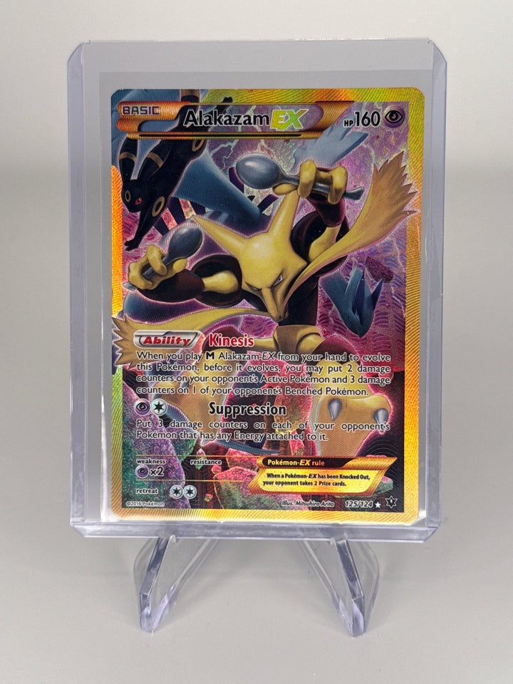 Pokemon TCG 2016 Alakazam EX XY Fates Collide Rare Secret Full Art, 125/124