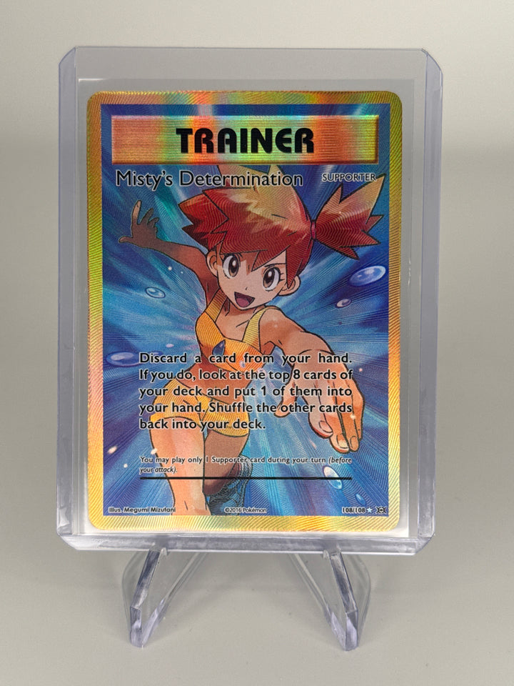Pokemon TCG 2016 Misty's Determination Trainer Full Art Holofoil, 108/108