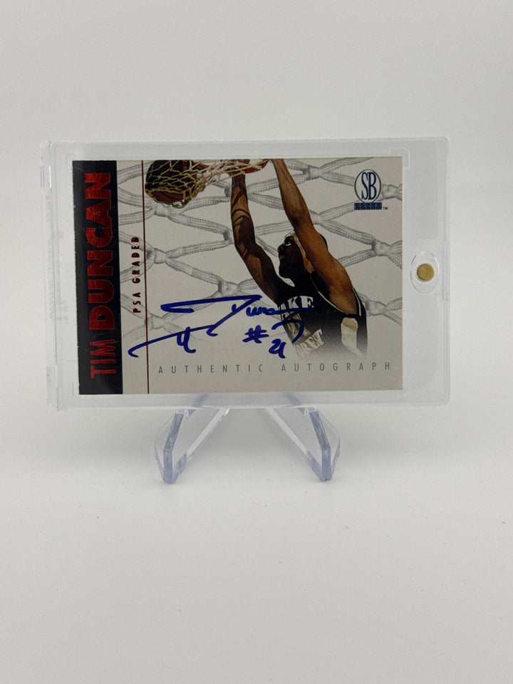 Tim Duncan 1997 Score Board Rookie Auto