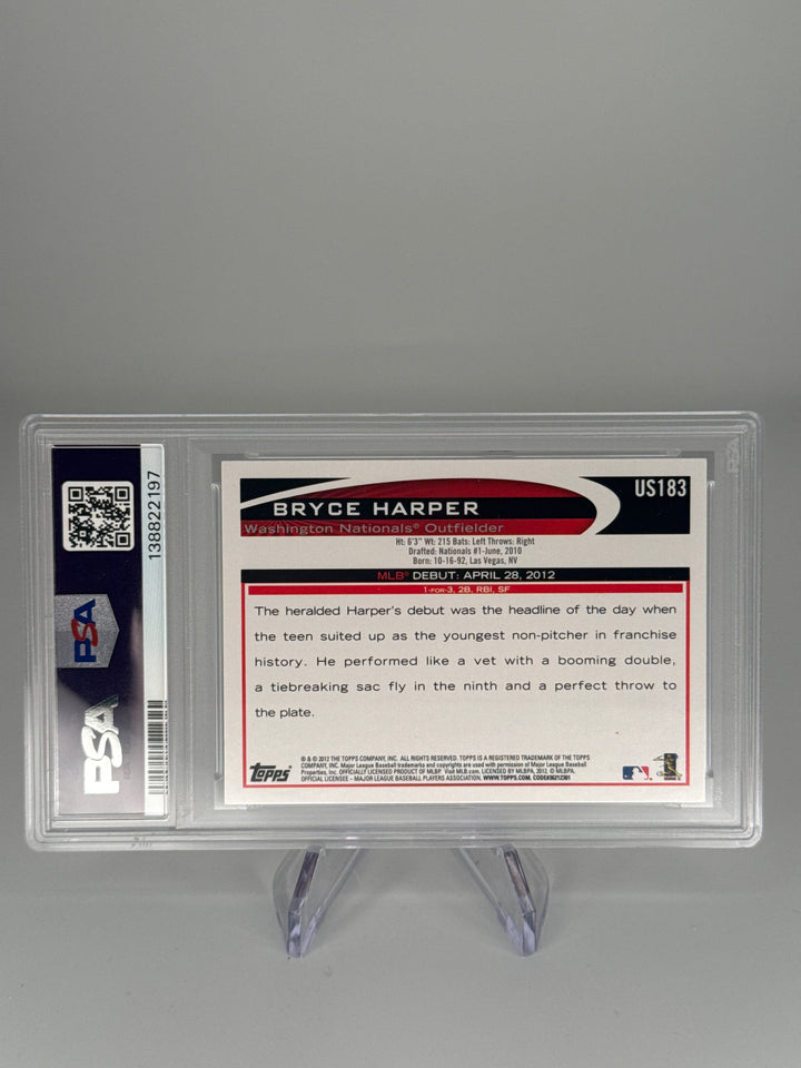 Bryce Harper 2012 Topps Update Rookie, PSA 9 Mint