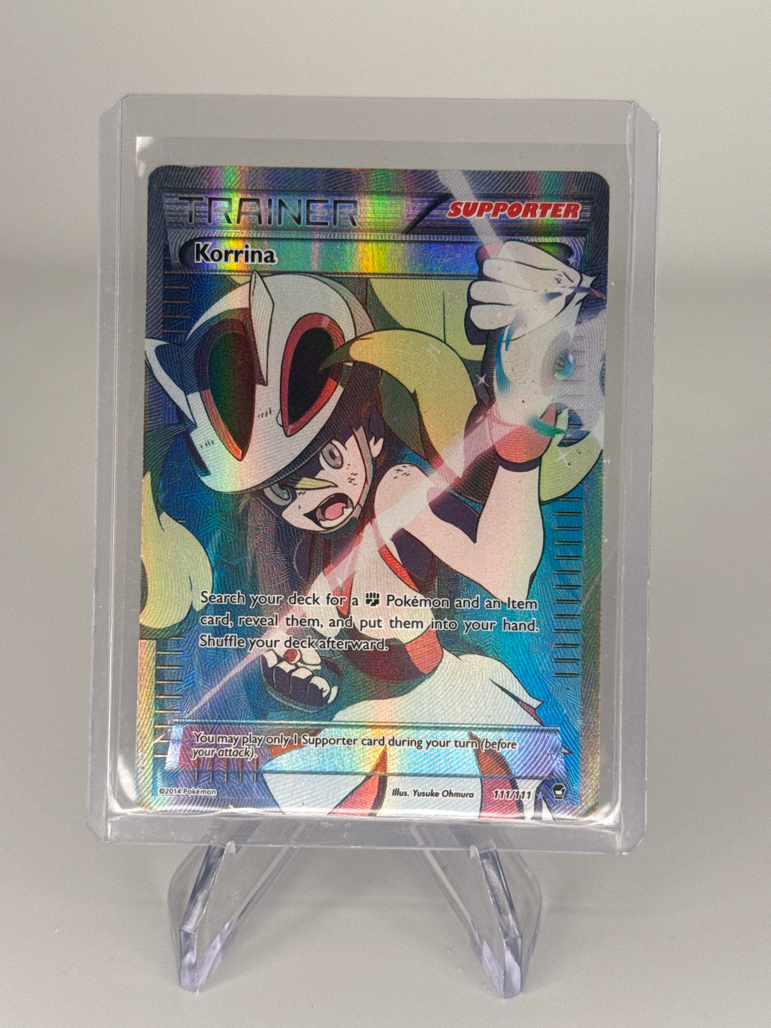 Pokemon TCG 2014 Korrina Furious Fists Full Art Trainer, 111/111