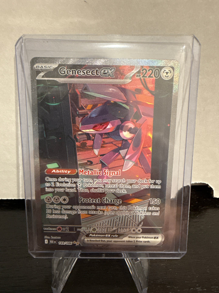 Pokemon TCG 2025 Genesect EX Black Bolt Full Art Illustration Rare, 169/086
