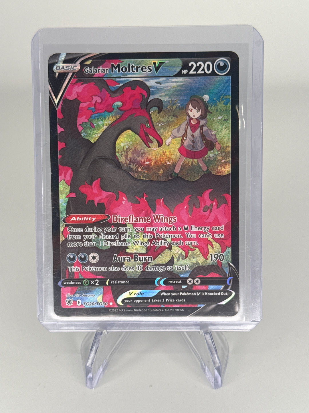 Pokémon TCG 2022 Galarian Moltres V Astral Radiance, TG20/TG30