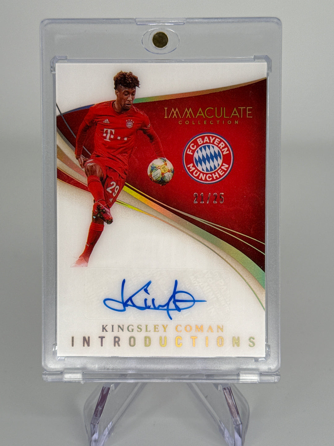 Kingsley Coman 2020 Panini Immaculate Introductions Auto, 21/25