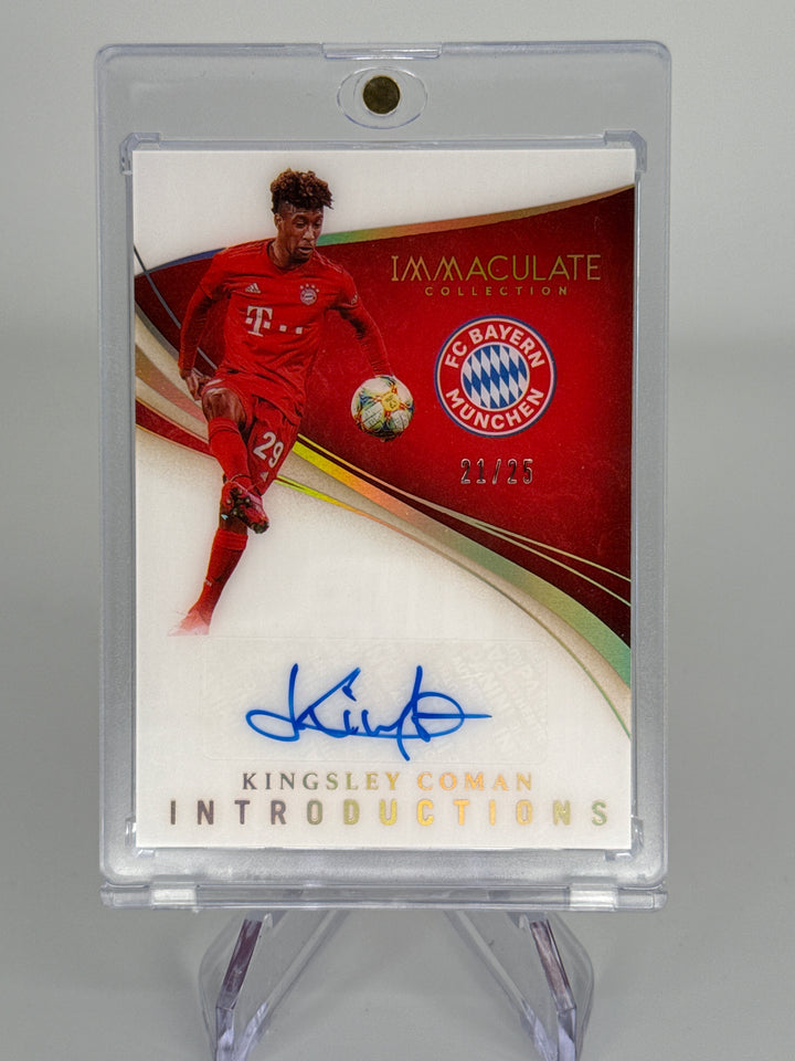 Kingsley Coman 2020 Panini Immaculate Introductions Auto, 21/25