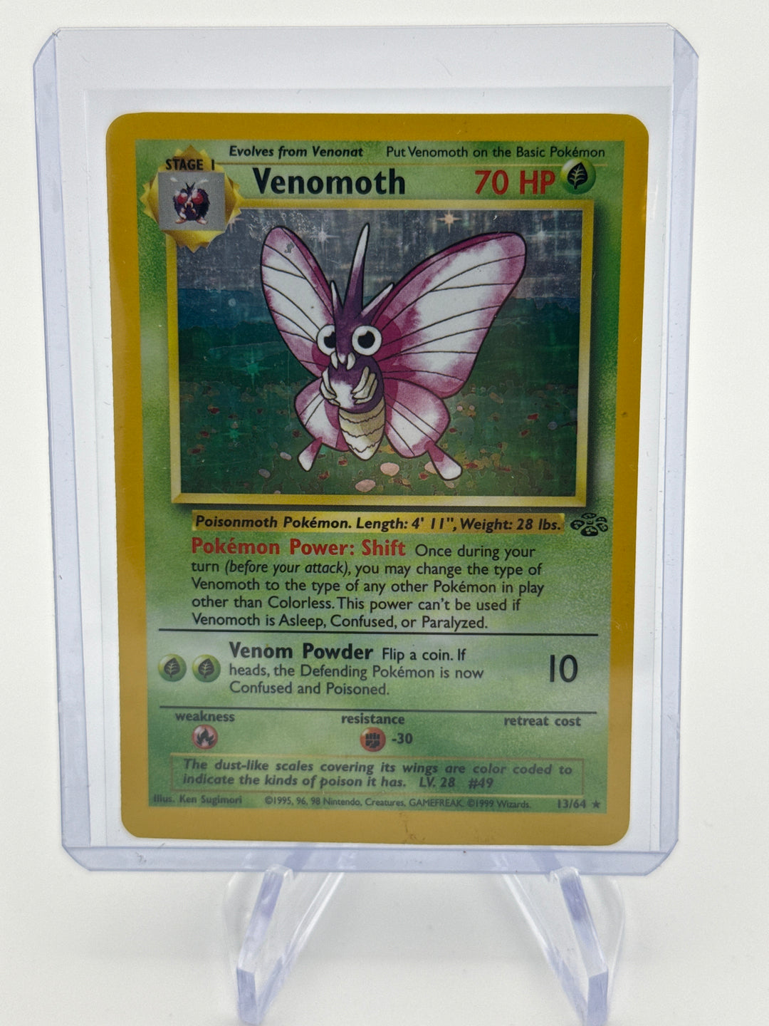 Pokémon TCG 1999 Venomoth Jungle Holo, 13/64