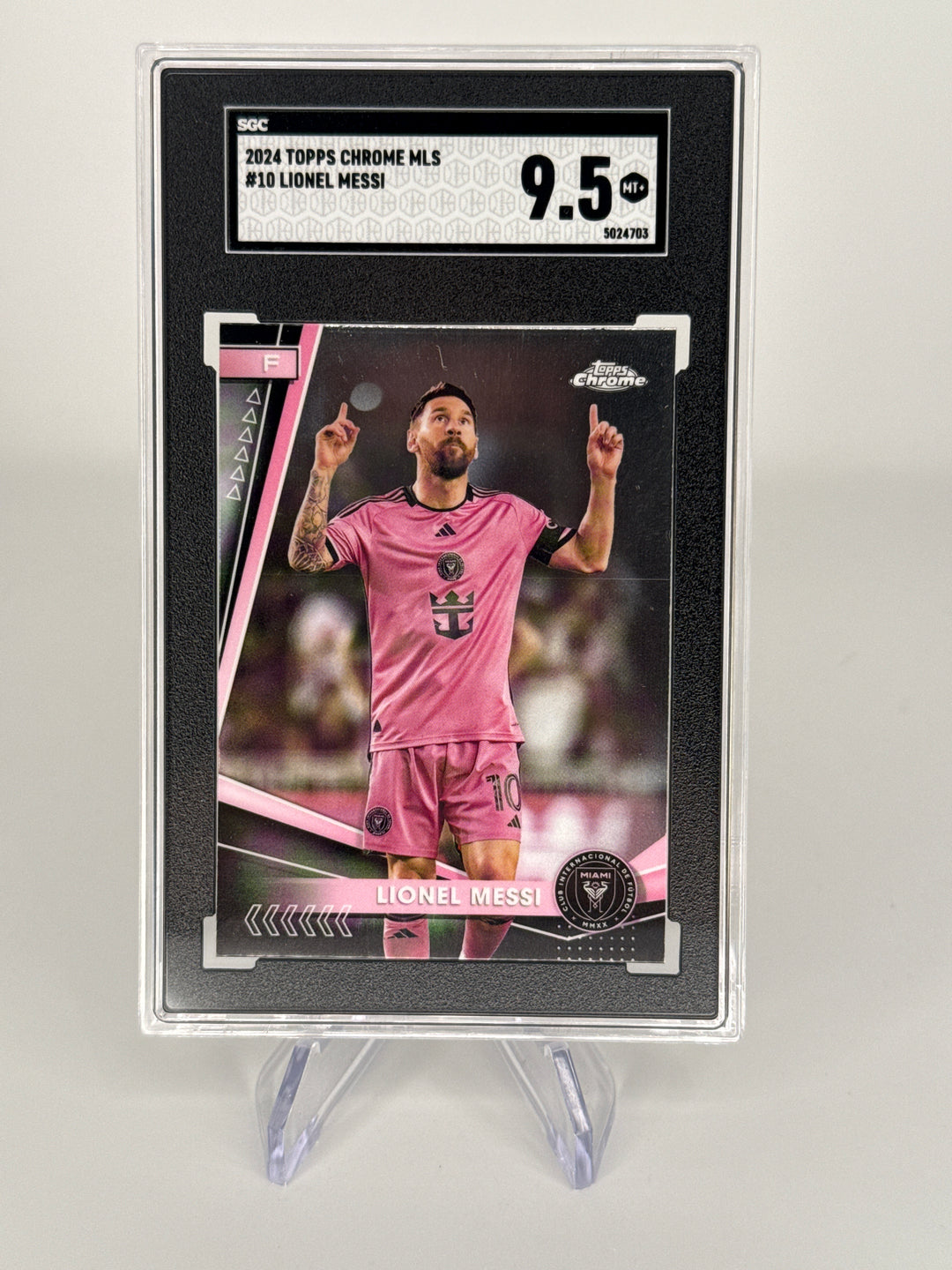 Lionel Messi 2024 Topps Chrome MLS, SGC 9.5 Gem Mint