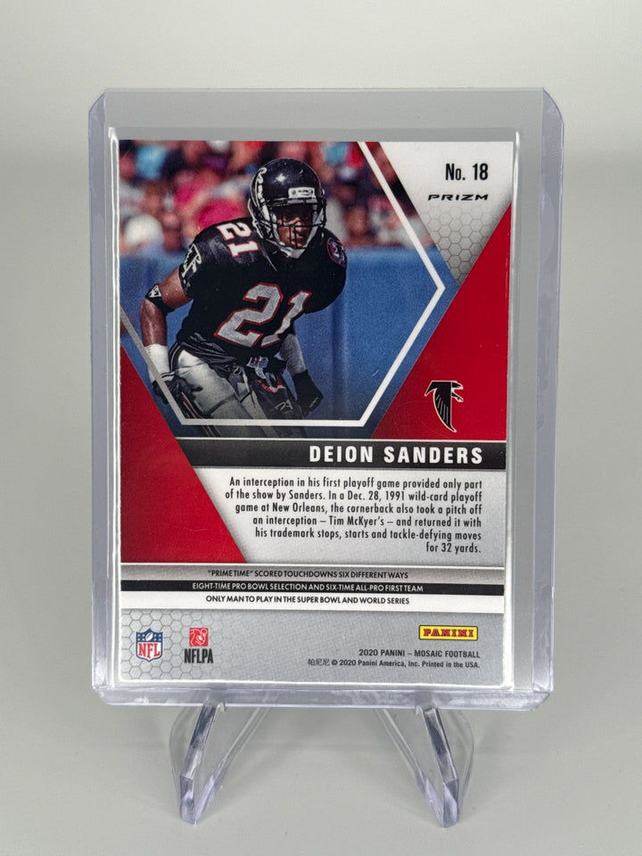 Deion Sanders 2020 Panini Mosaic SSP Genesis