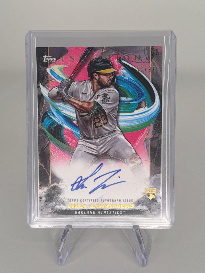 Shea Langeliers 2023 Topps Inception Magenta Rookie Auto, 53/99