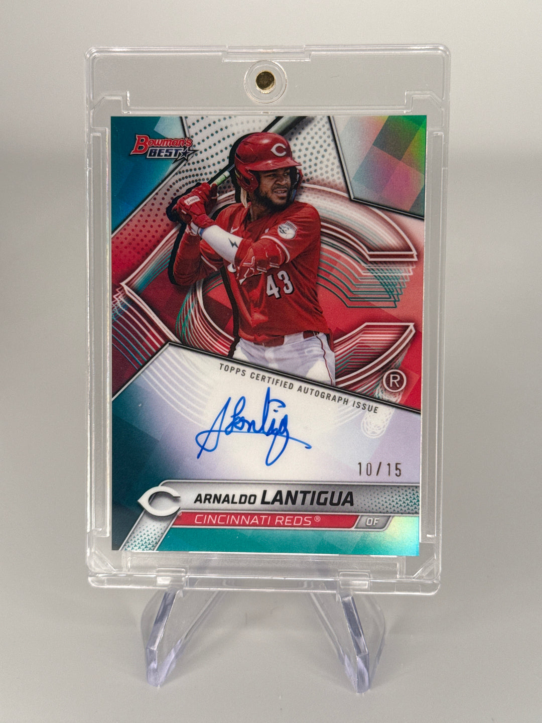 Arnaldo Lantigua 2025 Bowman's Best Best of 2025 Teal Refractor Auto, 10/15