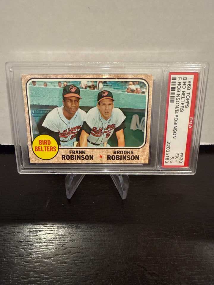 Frank Robinson/Brooks Robinson 1968 Topps Bird Belters, PSA 5.5