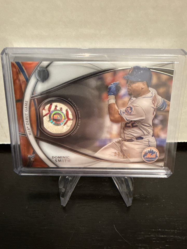 Dominic Smith 2018 Topps Tribute Milestone Relic Rookie, 02/10