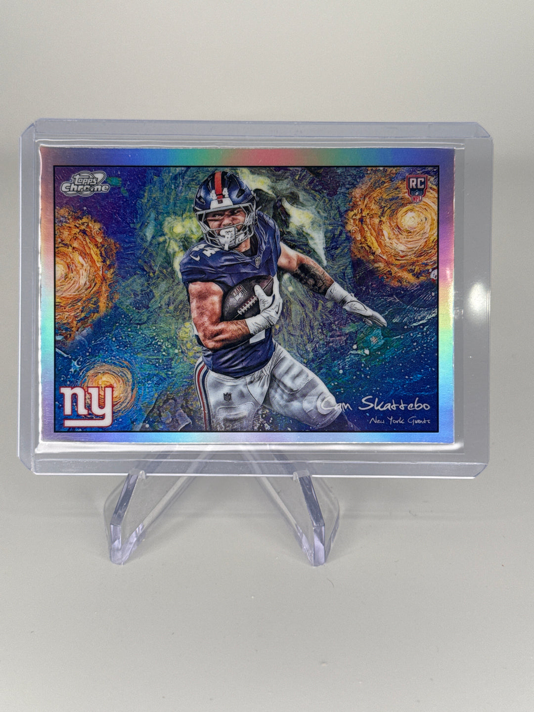 Cam Skattebo 2025 Topps Cosmic Chrome Stars in The Night SP Rookie