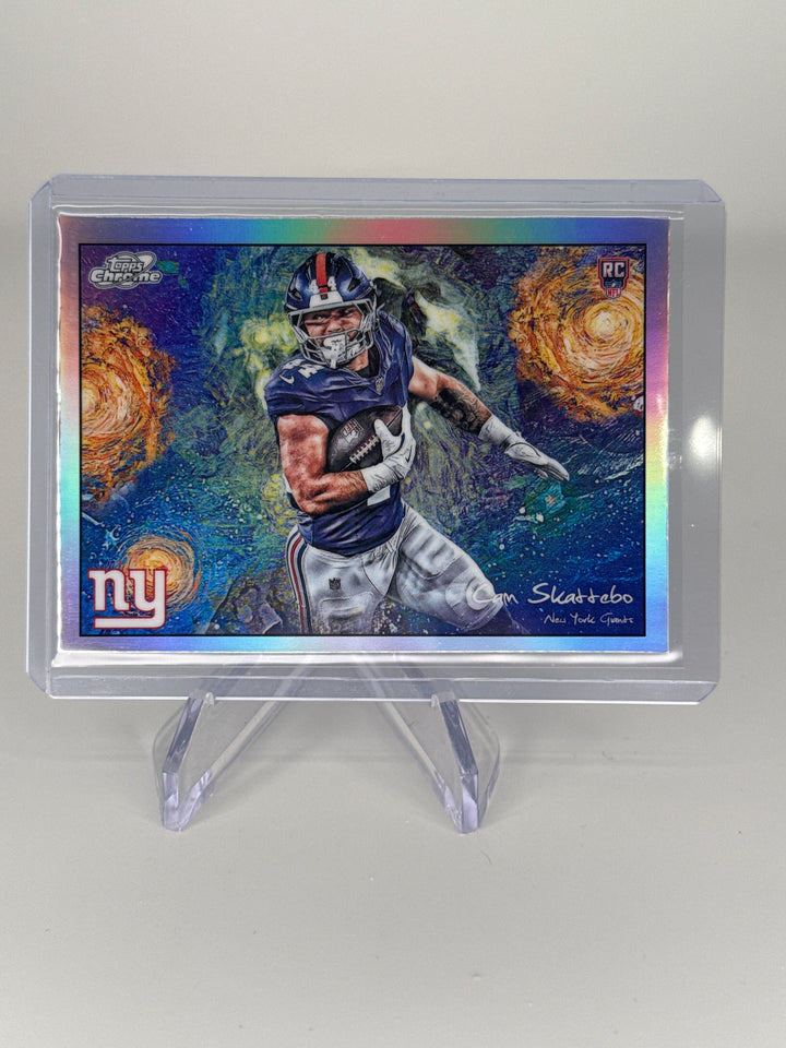 Cam Skattebo 2025 Topps Cosmic Chrome Stars in The Night SP Rookie
