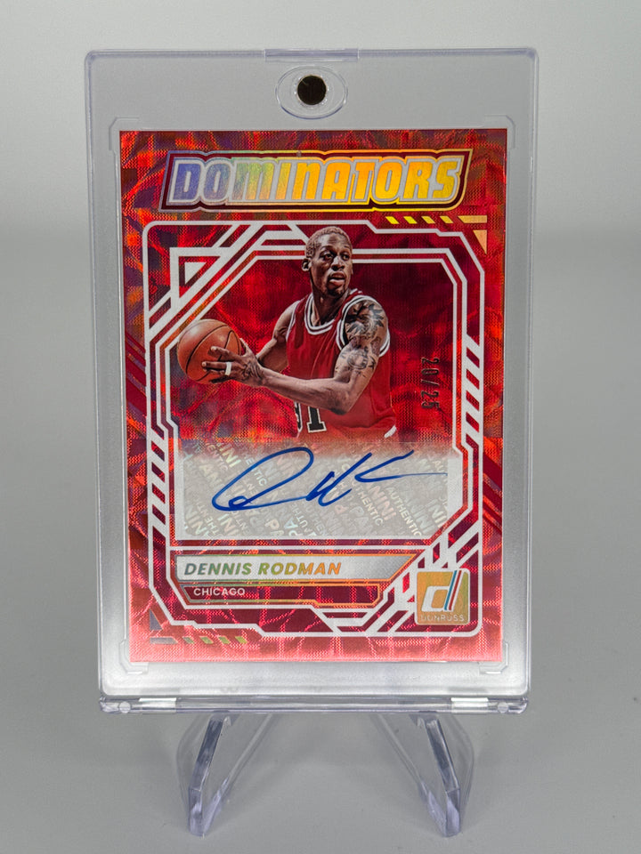 Dennis Rodman 2025-2026 Panini Donruss Dominators Red Auto, 20/25