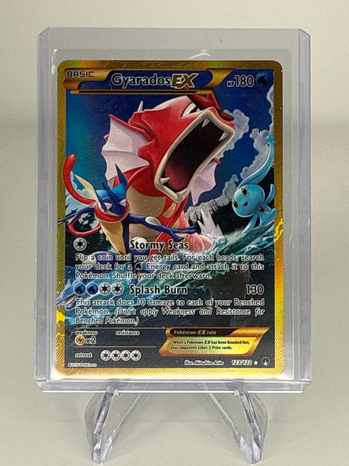 Pokemon TCG 2016 Gyarados EX Breakpoint Ultra Rare, Full Art, 123/122