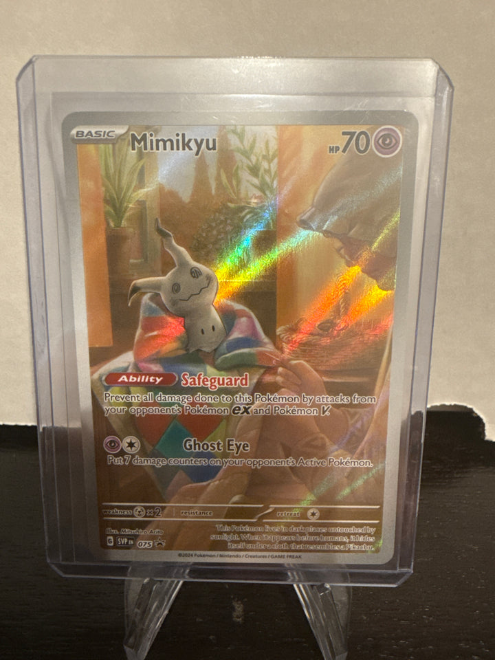 Pokémon TCG 202 Mimikyu Paldean Fates Black Star Promo, 075