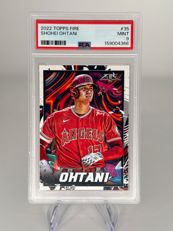 Shohei Ohtani 2022 Topps Fire, PSA 9 Mint