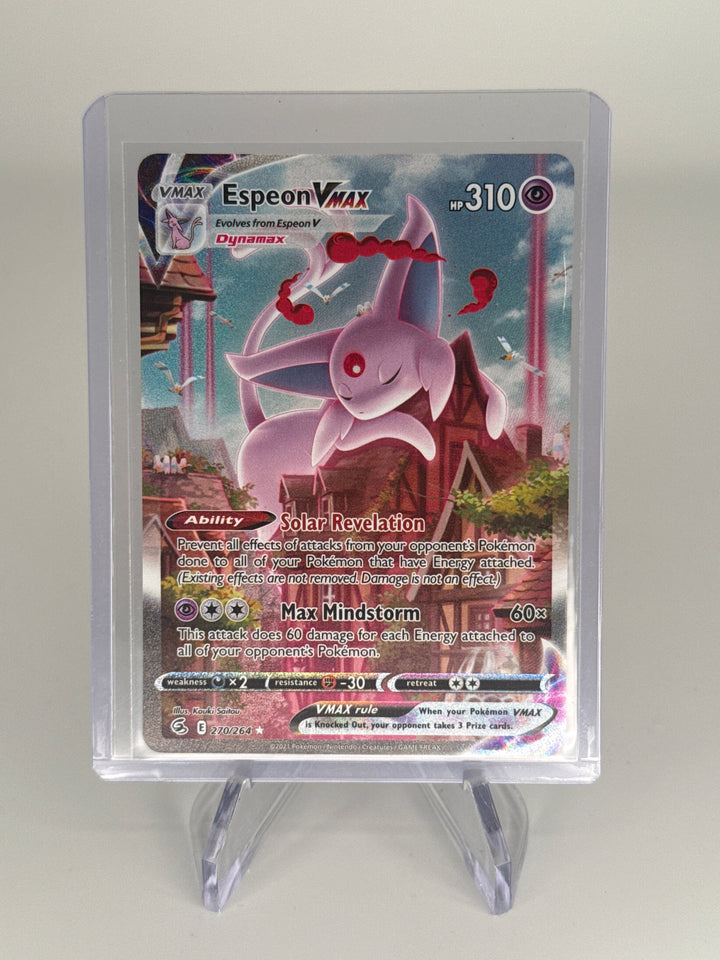 Pokemon TCG 2021 Espeon VMax Fusion Strike Alt Art, 270/264