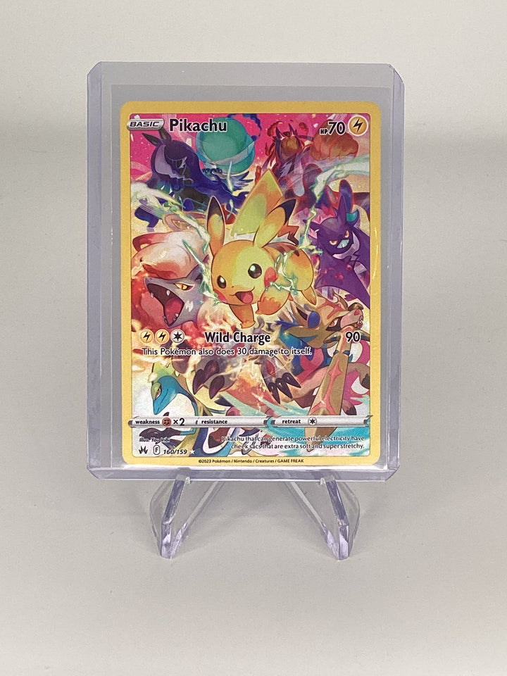 Pokemon TCG 2023 Pikachu Crown Zenith Secret Rare Full Art, 160/159