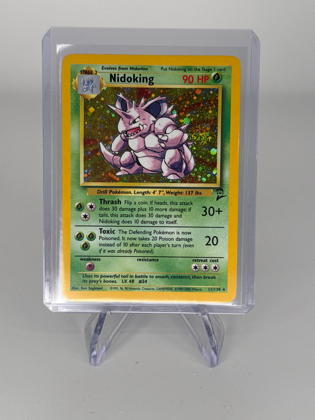 Pokemon TCG 2000 Nidoking Base 2 Holo, 11/130