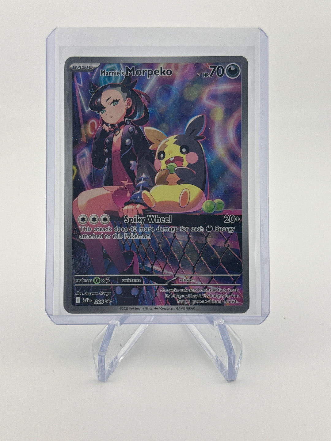 Pokemon TCG 2025 Marnie Morpeko Rival Battle Deck Black Star Promo, 206