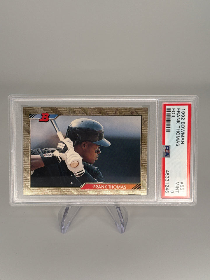 Frank Thomas 1992 Bowman Foil, PSA 9 Mint